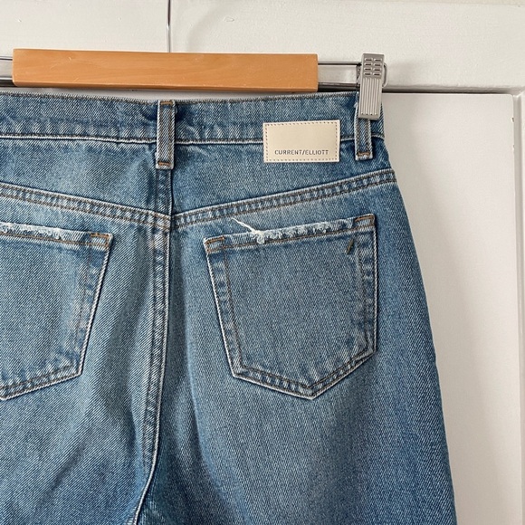 Current Elliott Boyfriend Distressed Jeans Blue 24 MSRP $228 EUC - Picture 6 of 7